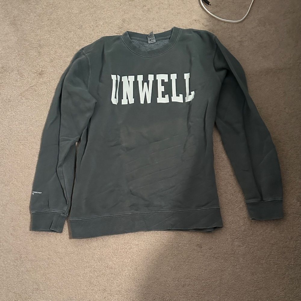 Unwell sweatshirt Call Her Daddy Green/Grey Medium New
